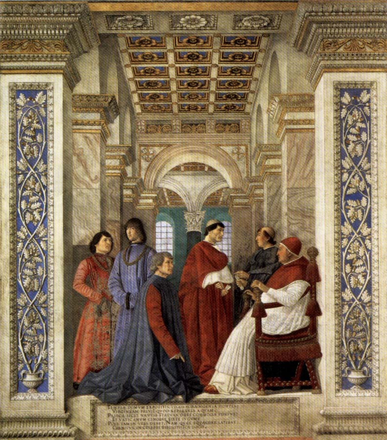 Melozzo da Forli Sixtus IV Founding the Vatican Library